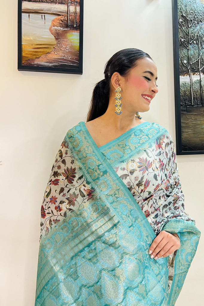 Stunning Contrast Blouse Combinations for Kanjeevaram Sarees |  Fashionworldhub