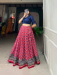 Load image into Gallery viewer, Pink Color Patola With Foil Print Rayon Cotton Co-ord Set Lehenga Choli Clothsvilla