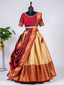 Cream Color Zari Weaving Work Jacquard Lehenga Choli Clothsvilla