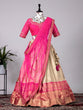 Load image into Gallery viewer, Cream Color Weaving Zari Work Jacquard Lehenga Choli Clothsvilla