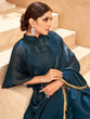Load image into Gallery viewer, Teal Color Jimi Silk Plain Saree Clothsvilla