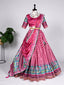 Pink Color Patola Print and Sequins Embroidery Chinon Lehenga Choli ClothsVilla