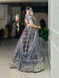 Load image into Gallery viewer, Grey Color Digital Printed Sequins And Embroider Work Chinon Brides Maids Lehenga Choli Clothsvilla