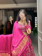 Load image into Gallery viewer, Pink Color Patola Printed Gaji Silk New Arrivals Lehenga Choli ClothsVilla
