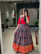 Load image into Gallery viewer, Navy blue Color Patola Paithani Printed And Foil Printed Silk Gown Clothsvilla