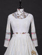Load image into Gallery viewer, White Color Lucknowi Embroidery Work Georgette Lehenga Set With Gaji Silk Dupatta Clothsvilla