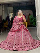 Load image into Gallery viewer, Maroon Color Bandhej Printed With Gota Patti Vaishali Silk Lehenga Choli ClothsVilla.com