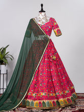 Load image into Gallery viewer, Rani Pink Color Crochet Sequins Embroidery Work Chinon Lehenga Choli Clothsvilla