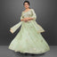 Light Green Party Wear Sequins Embroidered Net Lehenga Choli Clothsvilla