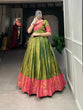 Load image into Gallery viewer, Green Color Zari Weaving Work Kanjivaram Traditional Dress Clothsvilla