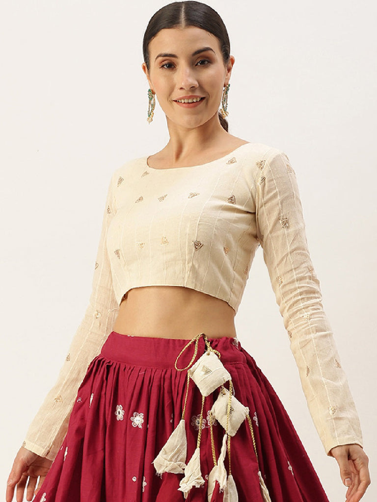 New) Latest Crop Top Lehenga Designs 2021 For Rs.1799