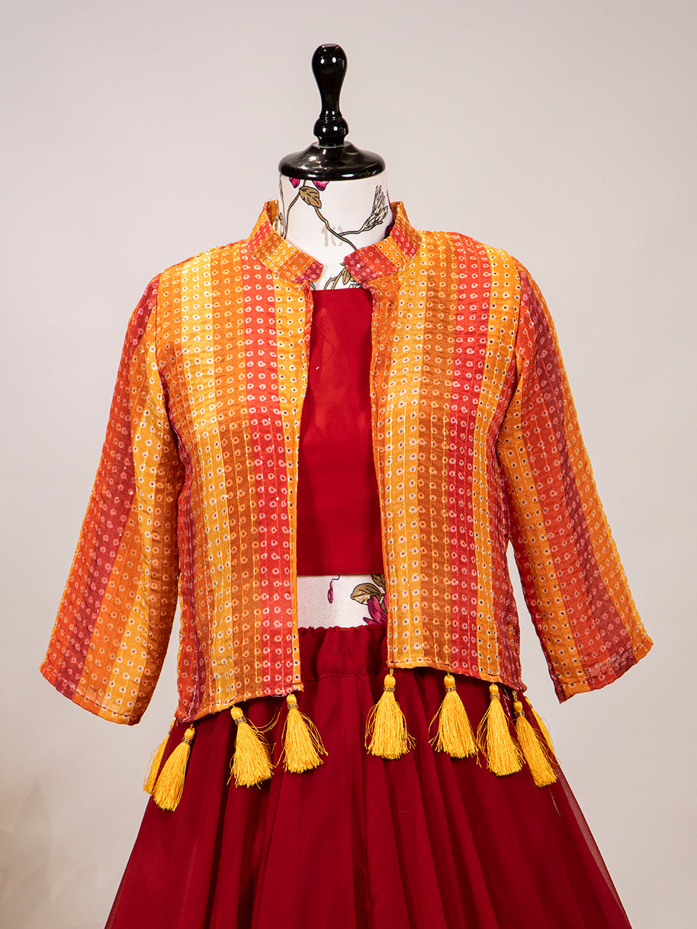Maroon Color Georgette Lehenga Choli Clothsvilla