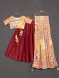 Load image into Gallery viewer, Maroon Color Pure Cotton Chaniya Choli Set Clothsvilla
