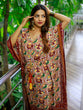 Load image into Gallery viewer, Maroon Color Bandhani Printed Pure Gaji Silk Kaftan Clothsvilla