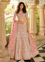 Load image into Gallery viewer, Mauve Pink Art Silk Lehenga With Net Dupatta Clothsvilla