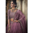 Load image into Gallery viewer, Mauve Sequins Embroidered Net Lehenga Choli Clothsvilla