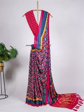Load image into Gallery viewer, Multi Color Digital Printed Pure Gaji Silk Saree Clothsvilla
