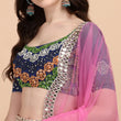 Load image into Gallery viewer, Multicolor Party Wear Digital Printed &amp; Embroidered Satin Lehenga Choli Clothsvilla