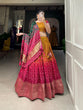 Load image into Gallery viewer, Mustard Color Printed With Zari Weaving Work Viscose Dola Silk Lehenga Choli Clothsvilla