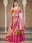Mustard Color Zari Weaving Work Jacquard Silk Lehenga Choli ClothsVilla.com