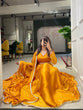 Load image into Gallery viewer, Mustard Color Rangoli Silk Haldi Rasam Lehenga Choli Set Clothsvilla