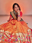 Mustard Color Weaving Zari Work Jacquard Silk Pethani Lehenga Choli Clothsvilla