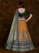 Load image into Gallery viewer, Mustard Zari Dori and zarkan work Designer Lehenga Choli Clothsvilla