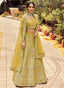 Resham Organza Lehenga Choli In Mustard Clothsvilla