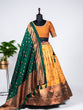 Load image into Gallery viewer, Mustard Color Zari Weaving Work Jacquard Lehenga Choli Clothsvilla