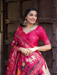 Load image into Gallery viewer, Pink Color Printed With Foil Work Dola Silk Lehenga Choli ClothsVilla.com