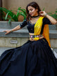 Load image into Gallery viewer, Black Color Plain Cotton Navaratri Chaniya Choli Clothsvilla
