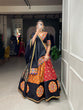 Load image into Gallery viewer, Multi Color Printed With Gamthi Work Cotton Lehenga Choli ClothsVilla.com