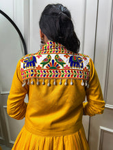 Load image into Gallery viewer, Mustard Color Plain With Gota Patti Rayon Co-Ord Set Lehenga Choli ClothsVilla.com