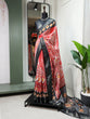 Load image into Gallery viewer, Red Color Printed With Zari Border Dola Silk Saree Clothsvilla