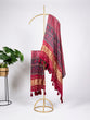 Load image into Gallery viewer, Red Color Print And Lagadi Patta Gaji Silk Dupatta ClothsVilla.com