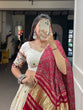 Load image into Gallery viewer, Lotus Design Sequins And Thread Embroidery Work Khadi Cotton Lehenga Choli Clothsvilla