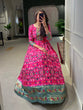 Load image into Gallery viewer, Pink Color Patola Paithani Printed And Foil Printed Silk Gown Clothsvilla