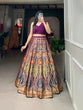 Load image into Gallery viewer, Purple Color Zari Weaving Work Banarasi Silk Lehenga Choli Clothsvilla