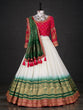 Load image into Gallery viewer, White Color Navratri Special Chaniya Choli Design Clothsvilla