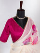 Load image into Gallery viewer, Baby Pink Color Floral &amp; Foil Printed Organza Saree Clothsvilla
