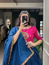 Load image into Gallery viewer, Pink Color Original Mirror Handwork And Gamthi Work Cotton Traditional Chaniya  Choli ClothsVilla.com