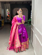 Load image into Gallery viewer, Purple Color Weaving Zari Work jacquard Paithani Silk Lehenga Choli ClothsVilla.com