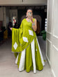 Load image into Gallery viewer, Parrot Color Mirror Work With Gota Patti Cotton Chaniya Choli ClothsVilla