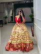 Load image into Gallery viewer, Off White Color Patola Paithani Printed And Foil Printed Silk Gown Clothsvilla