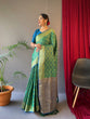 Load image into Gallery viewer, Patola Silk Woven Vol. 5 Contrast Green with Blue Clothsvilla