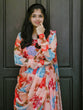 Load image into Gallery viewer, Peach Color Digital Printed Georgette Gown Clothsvilla