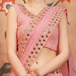 Load image into Gallery viewer, Peach Festive Wear Mirror Zari Sequins Work Georgette Lehenga Choli Clothsvilla