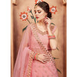 Load image into Gallery viewer, Peach Festive Wear Mirror Zari Sequins Work Georgette Lehenga Choli Clothsvilla