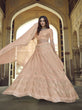 Load image into Gallery viewer, Peach Georgette Festive Lehenga Choli Clothsvilla