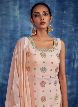 Sequins Palazzo Salwar Kameez Clothsvilla